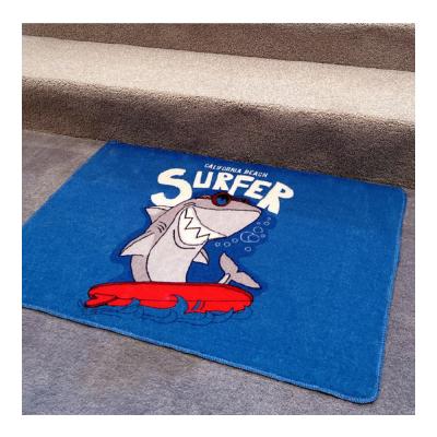 China Washable Indoor Outdoor Mat Customized Design Logo Printed Rug for sale
