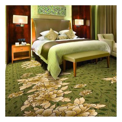 China Luxury Hotel CRI Wool Woven Axminster Carpet European Style for sale