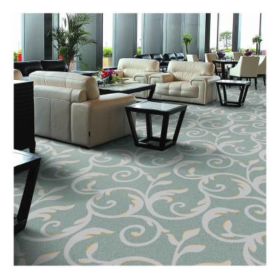 China Lobby Wall To Wall Woven Axminster Carpet With Wool And Nylon for sale