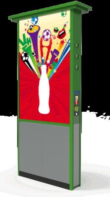 Chine 2*50 » Demo Screen Reverse Vending Machine pour les bouteilles en plastique à vendre