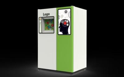 China O QR Code do APP da escola recicla a capacidade de armazenamento reversa 120L da máquina de venda automática à venda