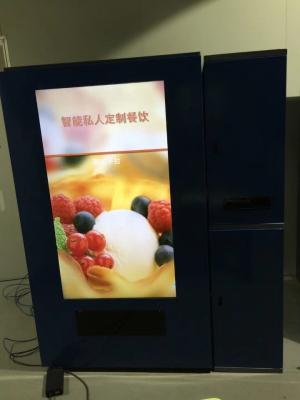 China School 24h Touch Screen Hot Food Vending Machines Steam Heating for sale