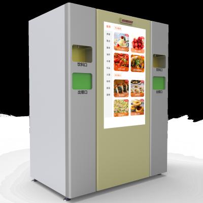 China 200 Box Automatic Hot Food Vending Machines With Microwave Oven for sale