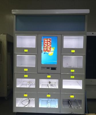 China ODM quente do OEM de 10 máquinas de venda automática do alimento do armário de SKU para vegetais/frutos à venda