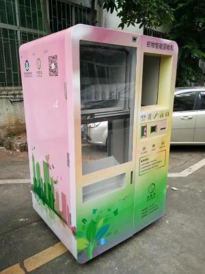 China A reciclagem velha dos vestuários da comunidade engarrafa o armazenamento reverso 15kg da máquina de venda automática à venda