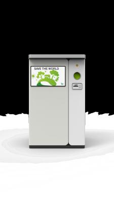 中国 党ショーのアルミ缶50inch広告スクリーンが付いている機械をリサイクルする 販売のため