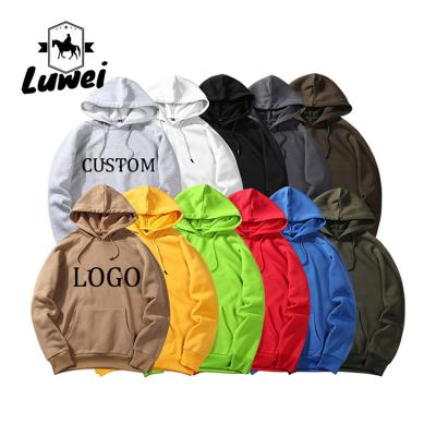 China Designer Custom Wholesale Poly Cotton Dress Heavy Weight Blanket Premium Black Oversized Pullover Hoodie For Men for sale
