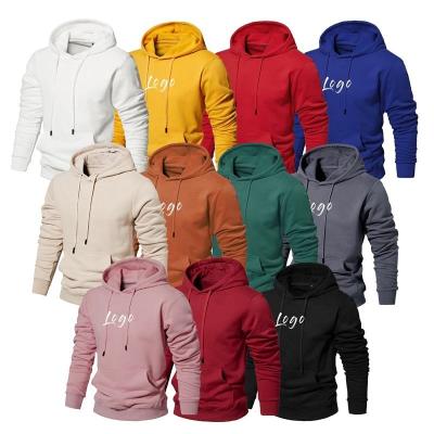 China Custom Logo Oversized Sweatshirts Pullover Blank Plain Hoodies Unisex Cotton Custom Men Hoodies for sale