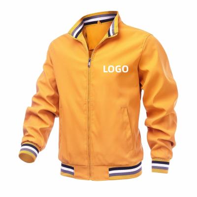 China Custom Plus Size Fashion Men's Jackets Casual Waterproof Blank Golf Lightweight Windbreaker Bomber Jacket For Men for sale