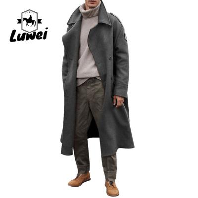China Suministro al por mayor Abrigo Para Hombre Casacos Utilidad Masculinos Palto Collar giratorio Abrigo mono pectoral chaqueta masculina en venta
