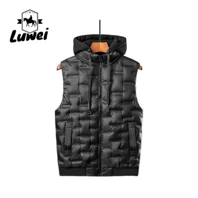 China Custom Oversize Knit Windproof Thick Utility Polyester Cotton Luxury Quilted Waistcoat Thermal Casual Vests for Men for sale