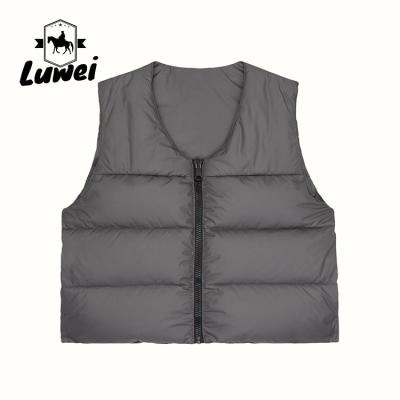 China Custom Logo Sleeveless Bubble Hooded Puffer Vest Utility Mens Gilet Men Winter Vest For Man for sale