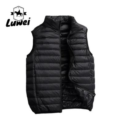 China Fashion Utility Mens Bubble Vest Full Zipper Windbreaker Waistcoat for sale