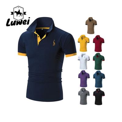China Slim Fit 100 Cotton Polo Shirts Quick Drying Outdoor Short Sleeve for sale