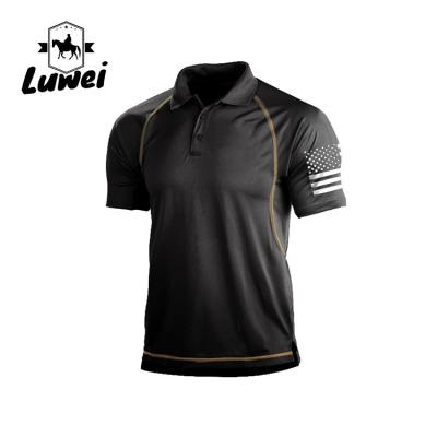 China Breathable Office Cotton Polo T Shirts Short Sleeved Wear Oversize Uniform for sale