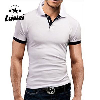 Chine T-shirts de polo en coton surdimensionné d'été Manches courtes avec logo brodé à vendre