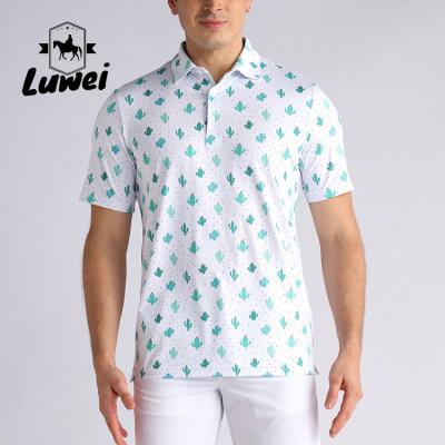 China Camisetas de polo con bordado sublimado de primavera con manga corta formal de poliéster en venta