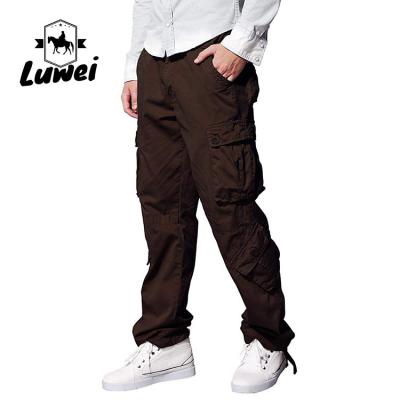 China Pantalones de carga de juventud de gran tamaño Trabajo de tubo recto Pantalones de carga largos con bolsillo en venta