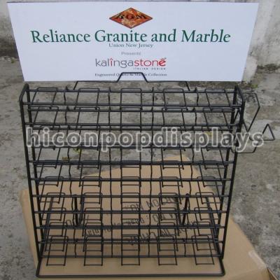 China Wire Waterfall Tile Display Racks Table Top Presentation Decorators for sale