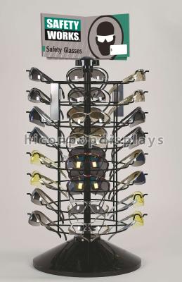 China Eyewear Countertop Spinner Display Rack Metal Wire Visual Merchandising for sale