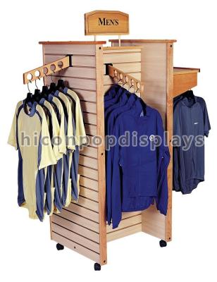 China Wooden Slatwall Clothing Store Fixtures and Displays Flooring for sale