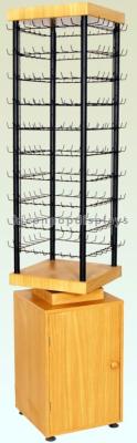 China Rotating Earrings Wooden Jewellery Display Stands Free Standing for sale