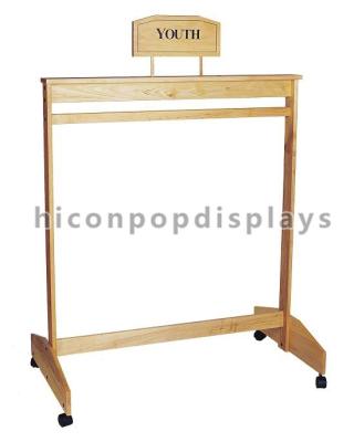 China Retail Store Wooden Display Racks Leather Belt Display Stand for sale
