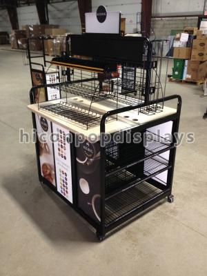 China Movable Retail Single Sided Gondola Shelving For Display Coffee Maker for sale