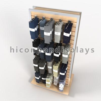 China Freestanding Slatwall Display Stands Double Sides For Smartwool Socks for sale