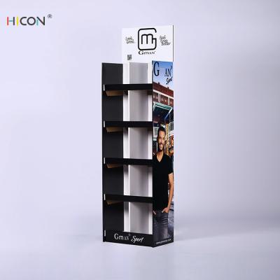 China 5-tier T-shirt Display Cardboard Display Stands for Sportswear for sale
