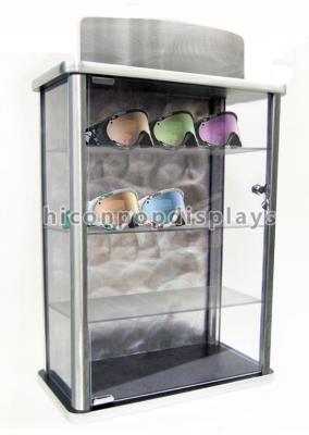 China Table Top Acrylic Display Case Eyewear Retail Shop Advertising Locking Glasses Display Stand for sale
