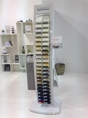 China 44 Pieces Square Quartz Tile Display Racks / Tile Show Stand For Stone Products for sale