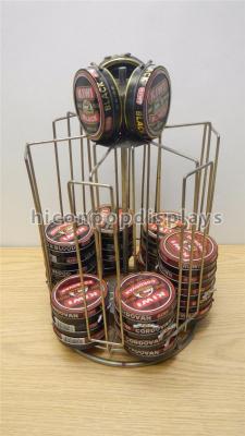 China Exhibición rotatoria de la tienda tablero de encargo del soporte de exhibición del estante del hilandero del polaco del alambre de metal en venta