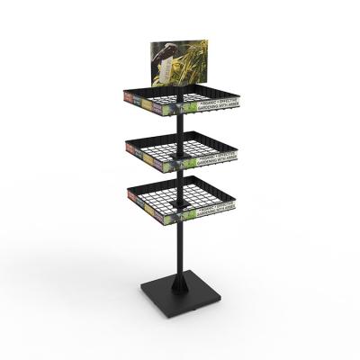 China Cat Dog Products Pet Store Fixture Custom 3 Tier Pet Ingredients Display for sale