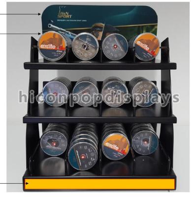 China Shooting Products Shop Pop Merchandise Displays Custom Countertop Display In Metal for sale