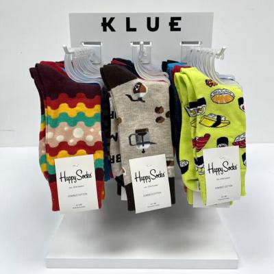 China Retail Sock Hanging Custom Tabletop Sock Display Racks 3 Pegs For Shop for sale