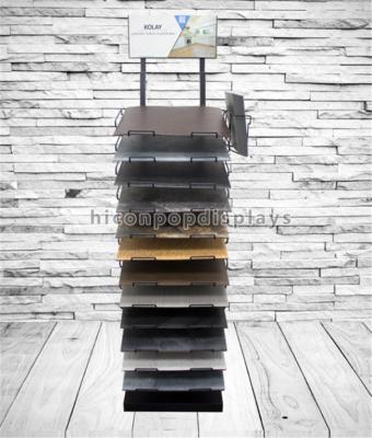 China Customized Floor Tile Display Racks Metal Stone Showroom Stand Marble Display Rack for sale