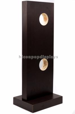 China Madeira de folheamento suportes de exposição da fechadura da porta de 2 partes para a loja home dos produtos da decoração à venda