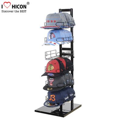 China Sportswear Products Store  6 - Layer Retail Display Fixtures Counter Top For Hat / Cap for sale