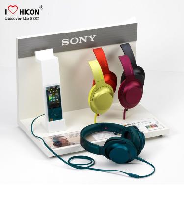 China Dispositivos bondes da exposição da loja do fones de ouvido do suporte de exposição dos acessórios do mercado do cliente à venda