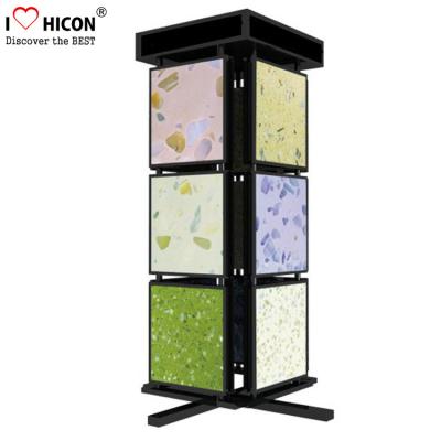 China Metal Mosaic Ceramic Tile Displays For Showrooms , 4 Sided Display Stand for sale