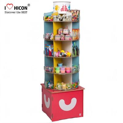 China Inspire el soporte de exhibición de la tienda derecho del juguete del POP del estante de exhibición del hilandero del piso de los niños en venta