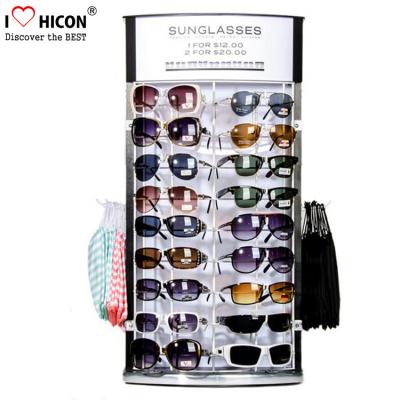 China Custom 2-Way Sunglasses Display Case , Wooden Sunglasses Display For Retail Shop for sale