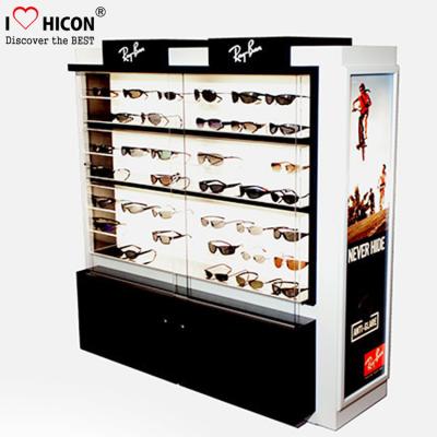 China Conduzido iluminando óculos de sol vitrina, armário de exposição dos óculos de sol à venda