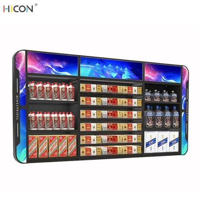 China Attractive Black Metal Convenience Cigarette Store Shelves for Sale for sale