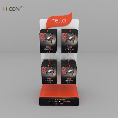 China White Metal Counter-Top Custom Drone Accessories Display Stand for sale