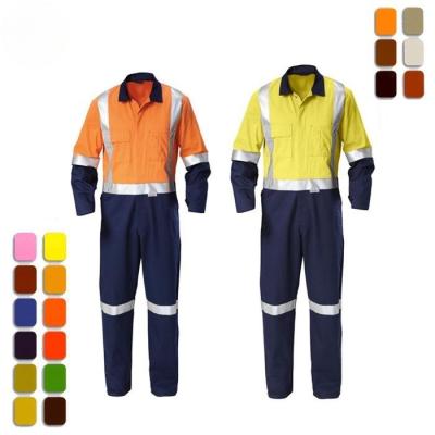 China 100% Cotton Reflective Insulated Coveralls Mechanic Uniform Work Men Coverall for sale