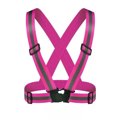 China High Visibility Reflective Elastic Strap Safety Vest Belt For Outside Running Safety for sale