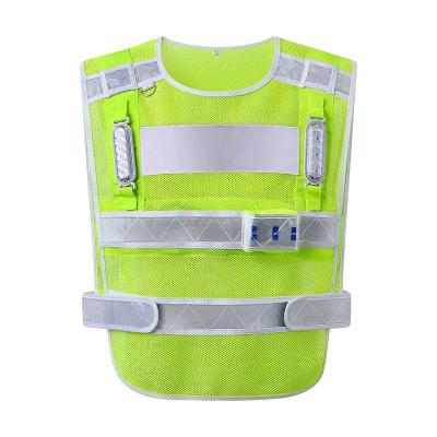 China Weather Resistant Hi Vis Security Vest Breathable Reflective Work Vest for sale