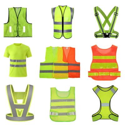 China High Visibility Safety Reflector Reflective Vest Construction Wear Safety Protective Breathable Workwear Manufacturer Ve for sale